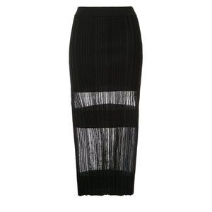 Dion Lee opacity pleat stretch midi pencil skirt